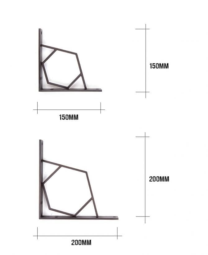 Hexagon Shelf Bracket Marlene Dowsing & Reynolds