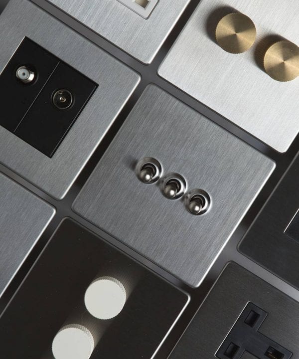Designer Light Switches, Dimmers & Plug Sockets Industrial Style