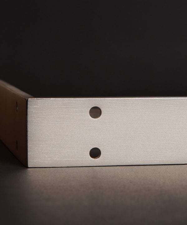 small dull nickel shelf bracket