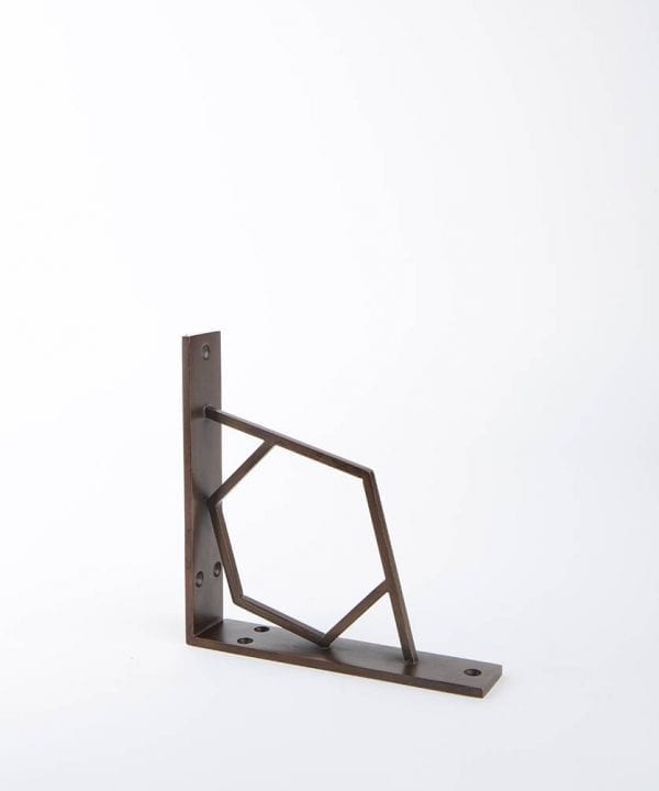 shelf bracket hex antique