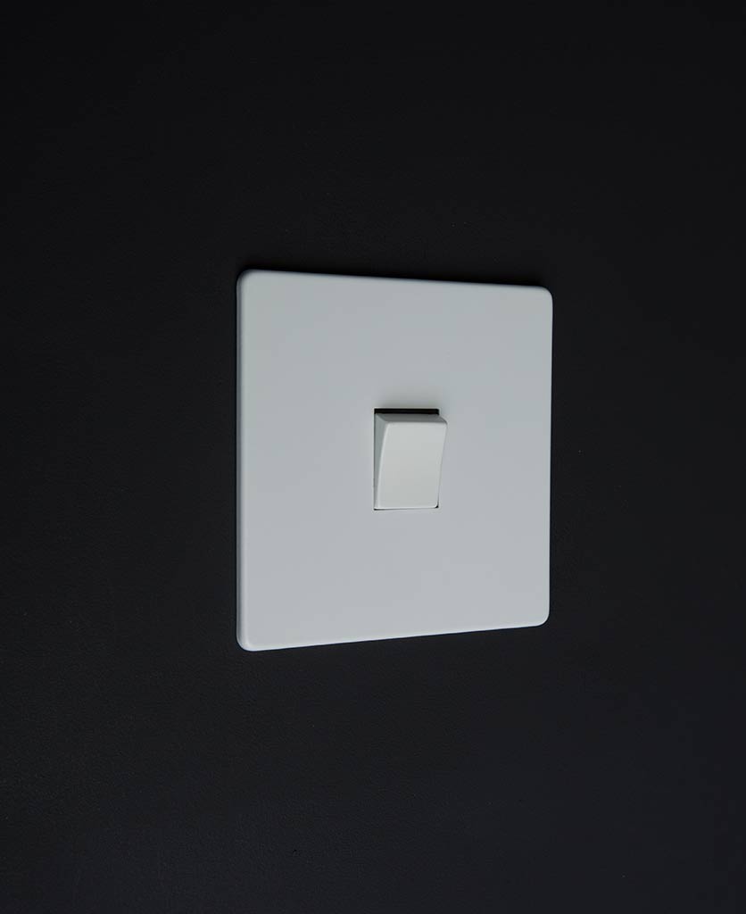 White Single Rocker Switch Available with 4 Different Rockers