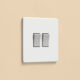 White Double Rocker Switch | Matt White 2 Gang Light Switch