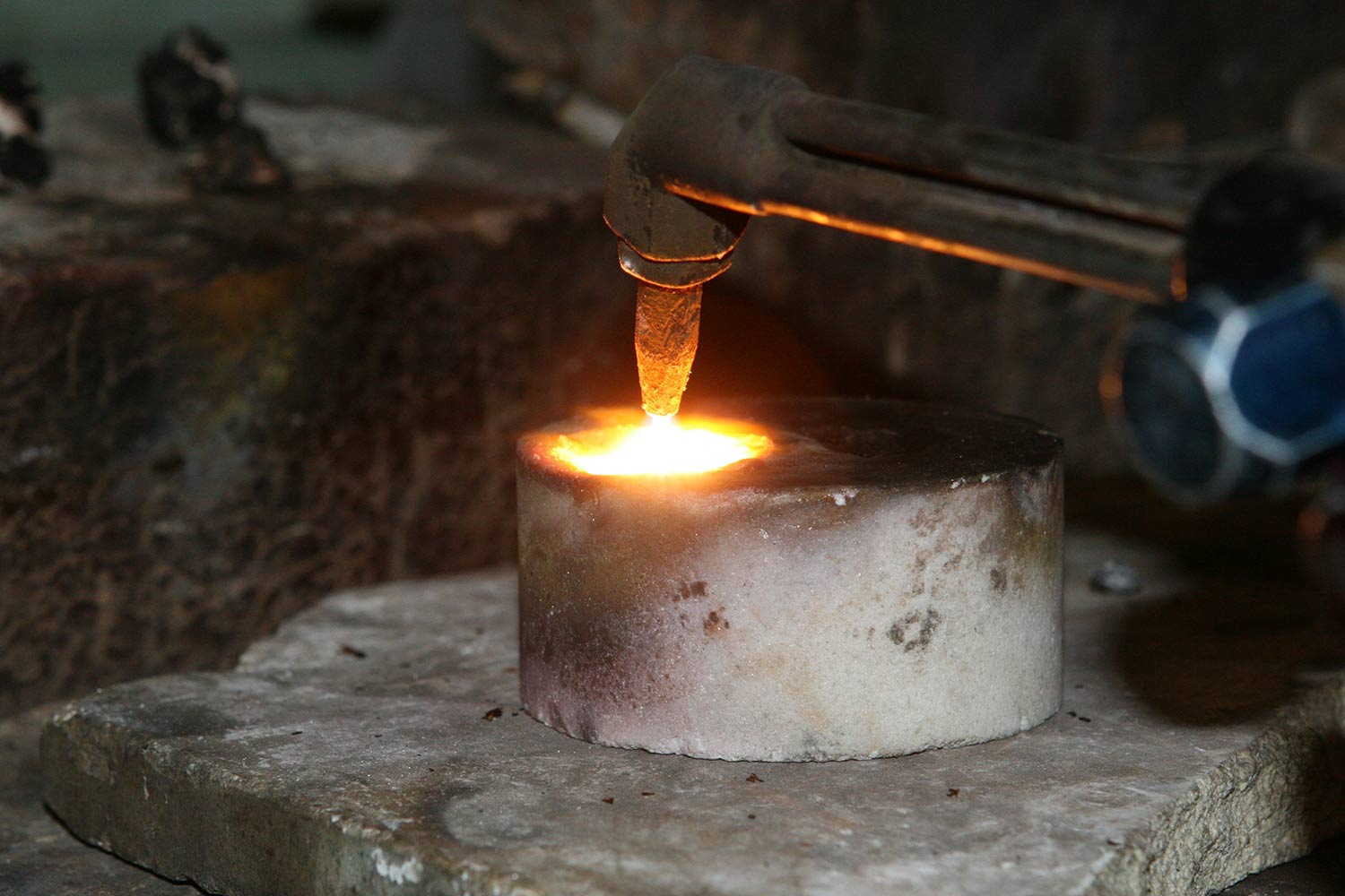 image of metal casting process