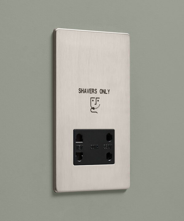 Silver shaver socket