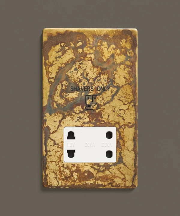elemental gold shaving socket for bathroom