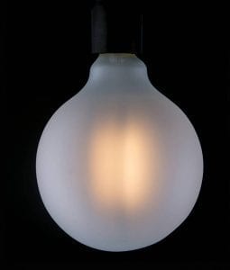 extra large led frosted light bulbs with squirrel cage filament globe squirrel cage filament against black background