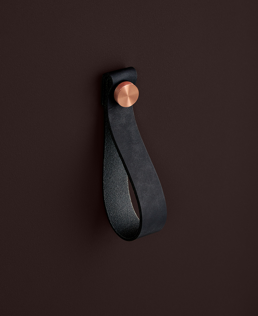 Leather handle on sale
