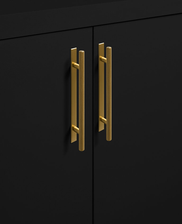 Gold Skyscraper Handle with Plate Dowsing & Reynolds