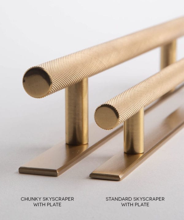 Gold kitchen door handle