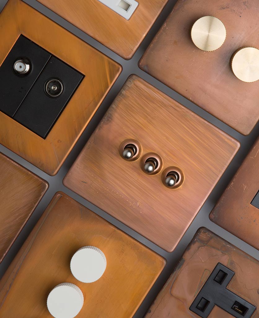 copper switches in autumnal tones