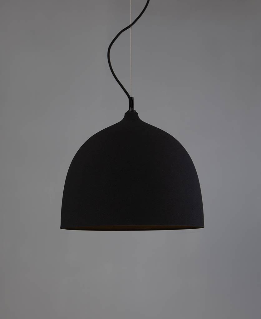 Basque Black Pendant Light Ceiling With Matt Shade