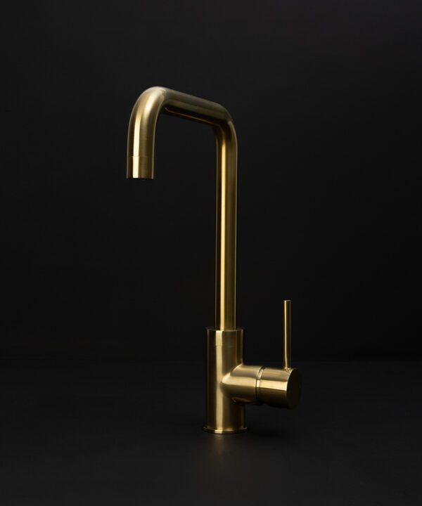 gold kintampo tap on black background