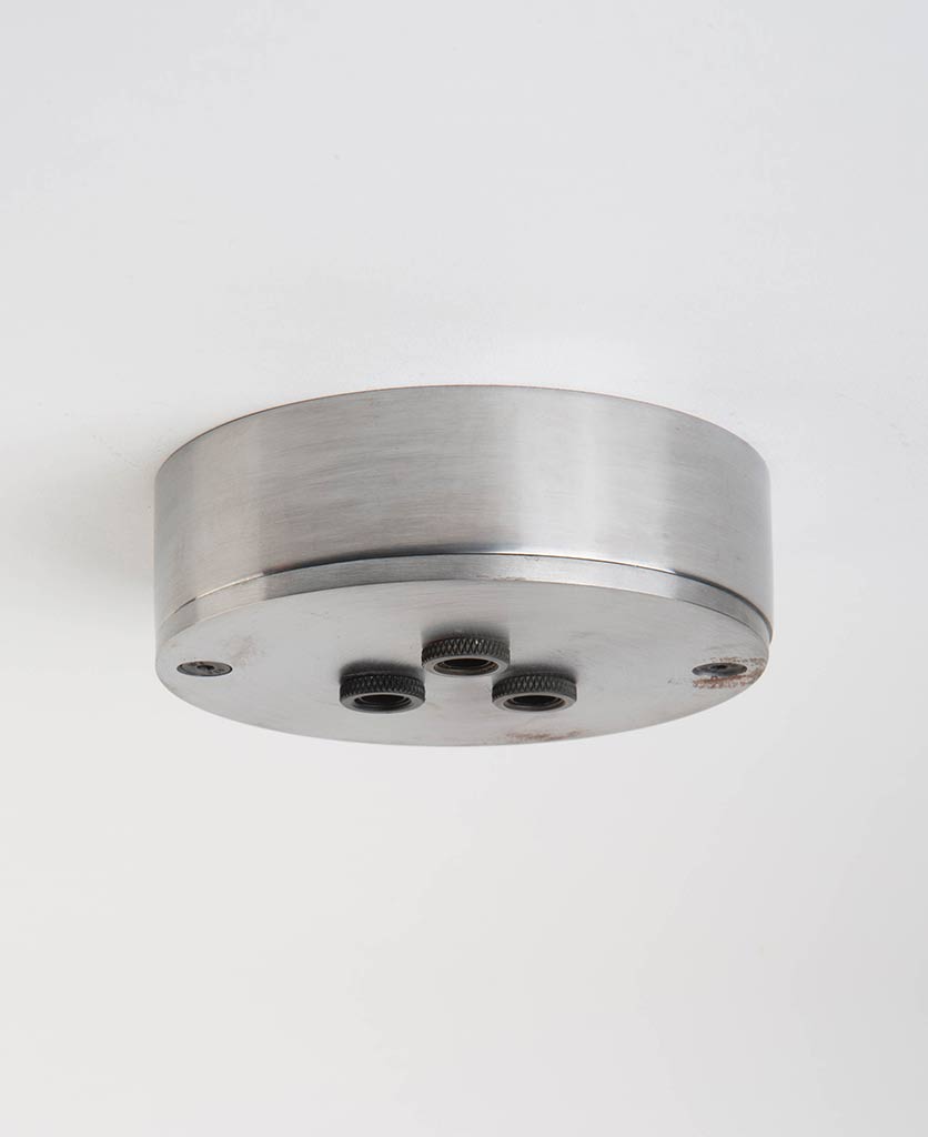 Raw Steel ceiling roses