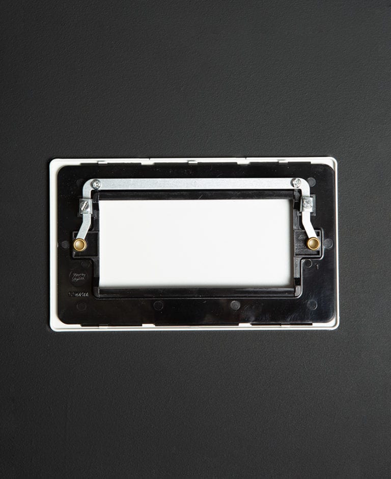 Blank Plug Socket Covers White Double Blank Fascia