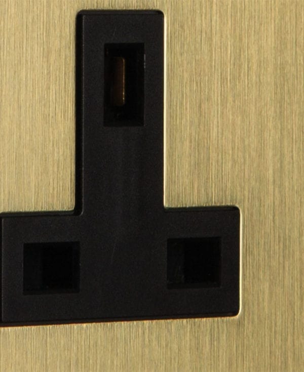 Gold Plug Sockets Double Unswitched Socket With Choice of Insert