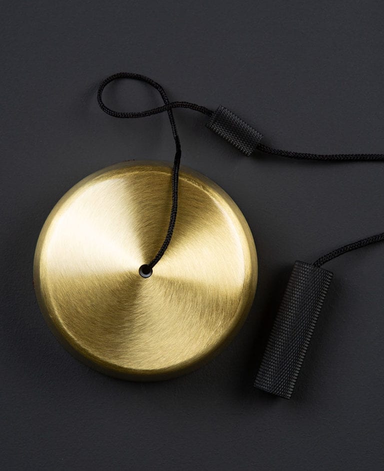 Pull Cord Light Switch Gold Light Pull with Brass Weight