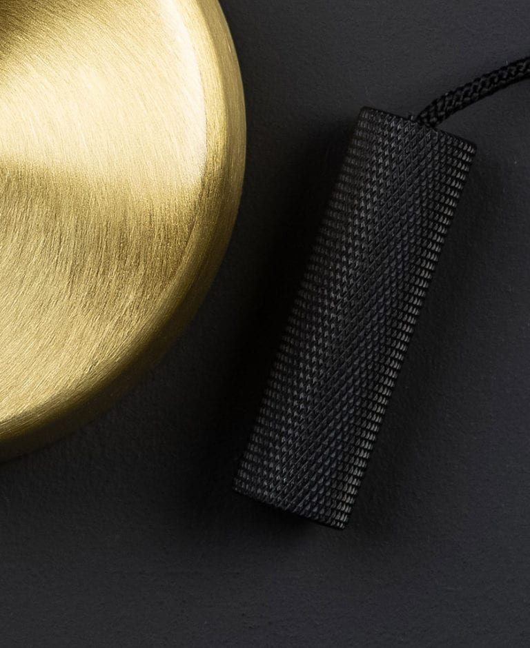 Pull Cord Light Switch Gold Light Pull with Brass Weight