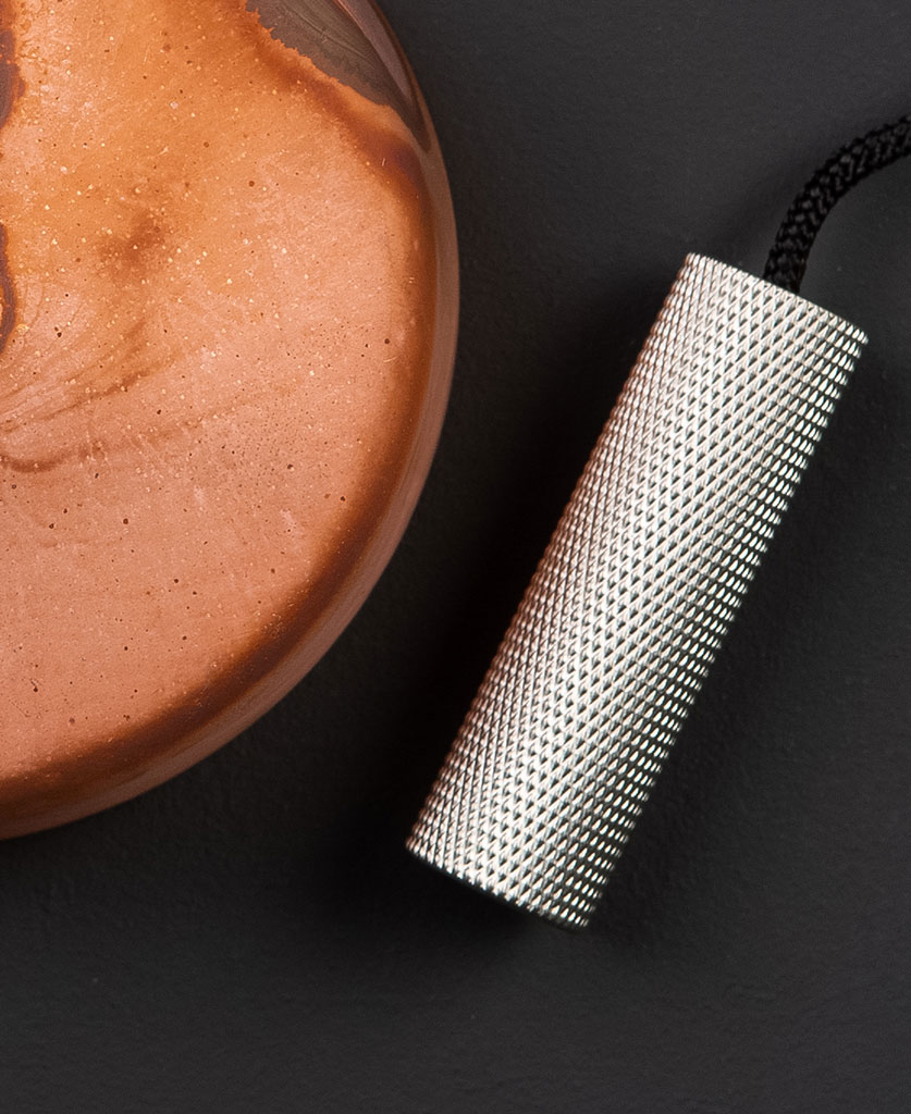 Light Switch Pull Cord Tarnished Copper Light Pull with Brass Weight