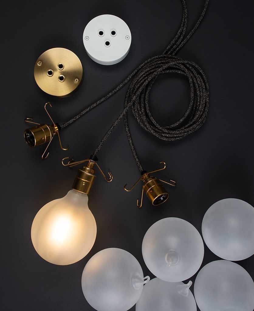 bespoke frosted bubble chandelier