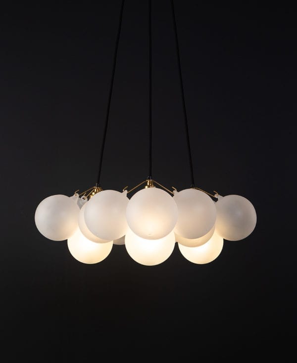 Bubble Chandelier Frosted Statement Ceiling Light