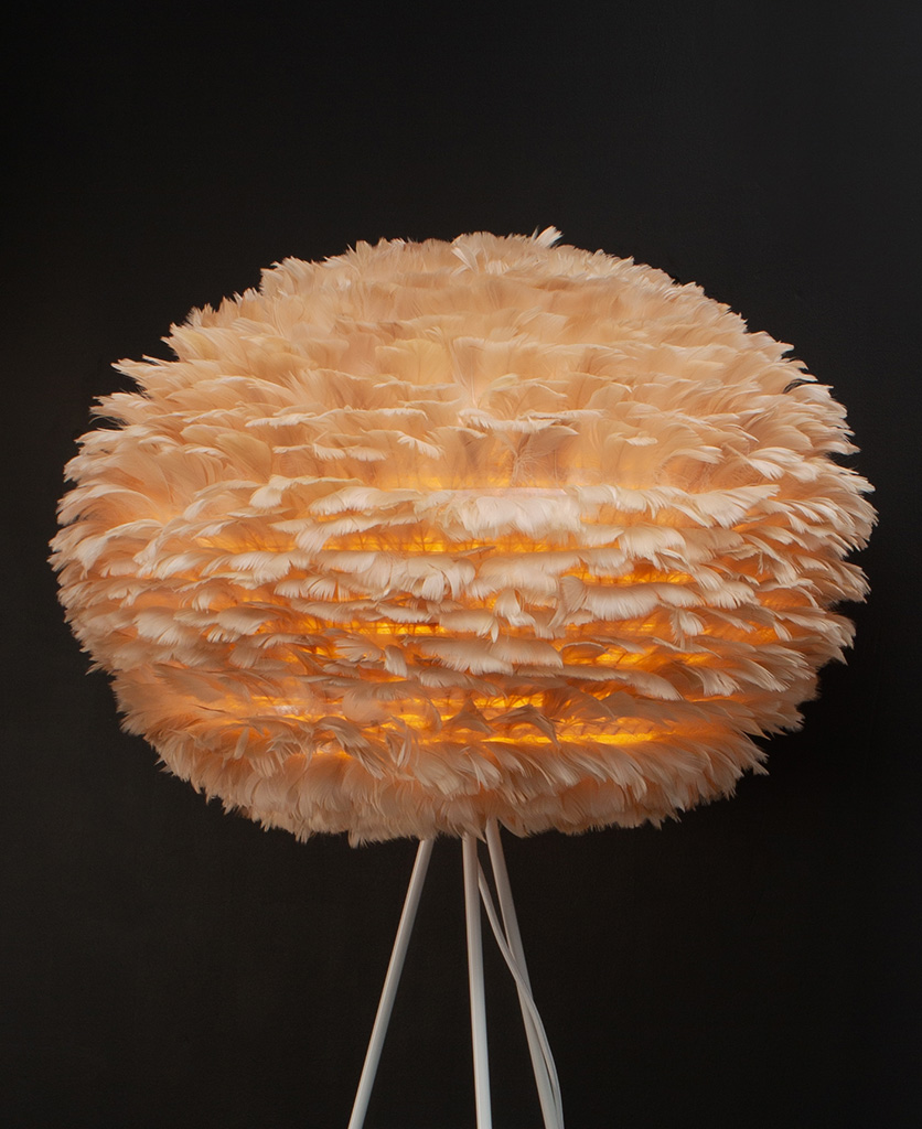 Lampshade For Floor Lamp Umage Feather Brown Lampshade For Floor Lamp Umage, Large Orange Floor Lamp Shade