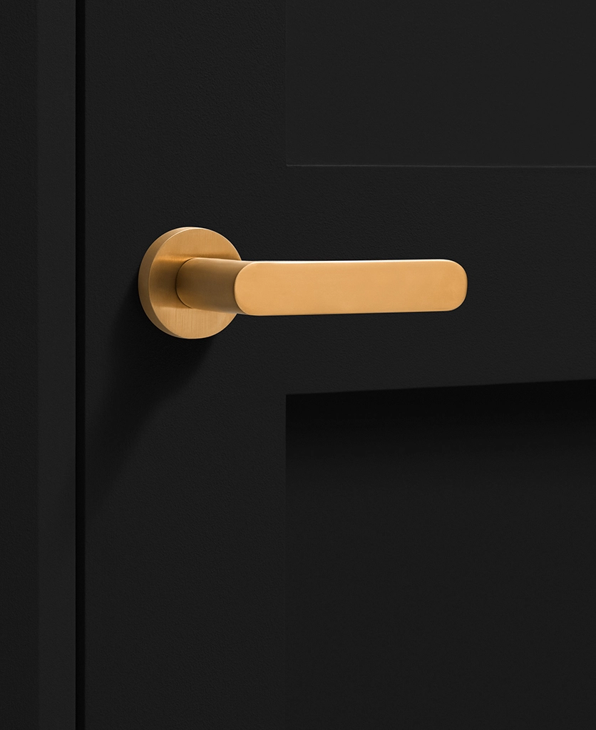 Modern bedroom outlet door handles