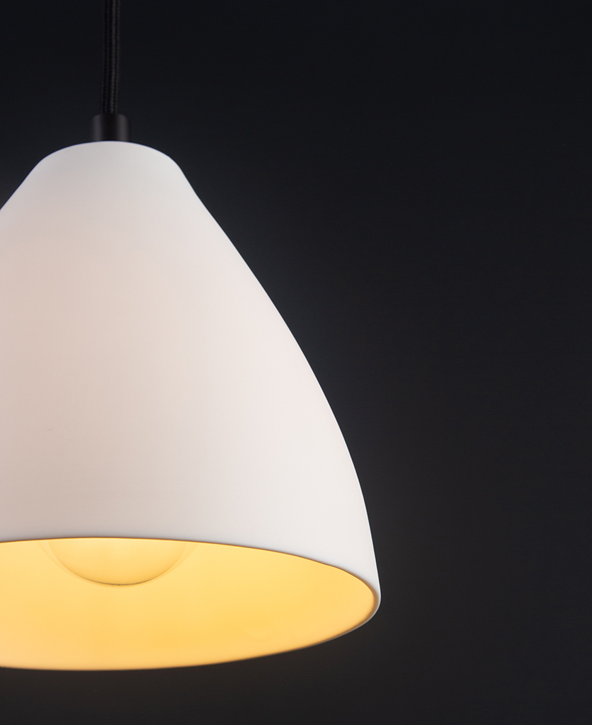 White Porcelain Ceiling Pendant 