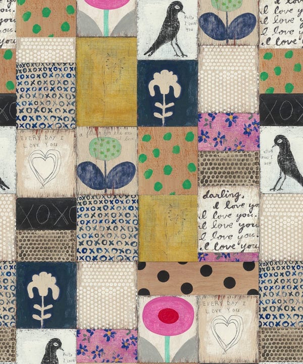 collage wallpaper close up