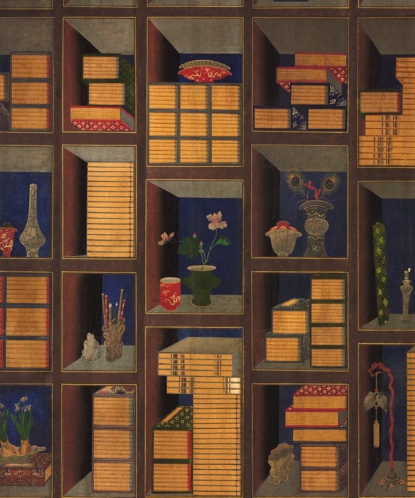 korean library chromo wallpaper close up