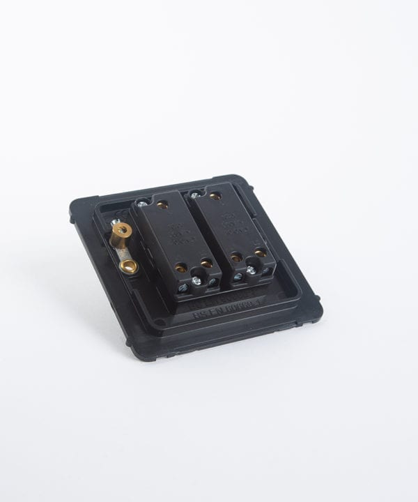 double toggle switch backplate on white background