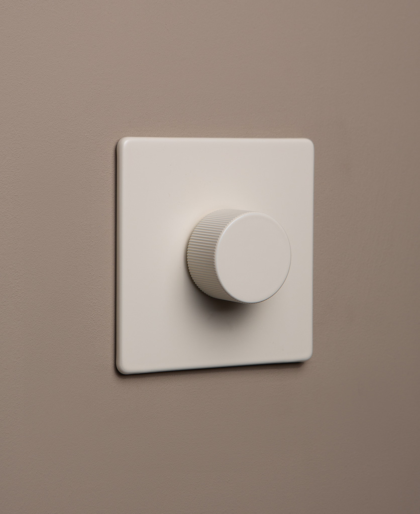 whipped cream chunky dimmer on grey beige background