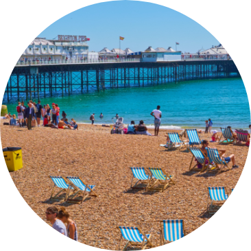 Photo of Brighton beach, one of the UK's most stylish cities