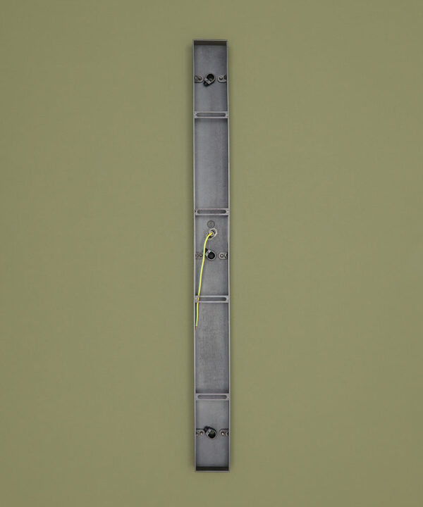 back of small bronze rectangular ceiling rose