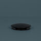 black unslotted click clack waste down on blue background