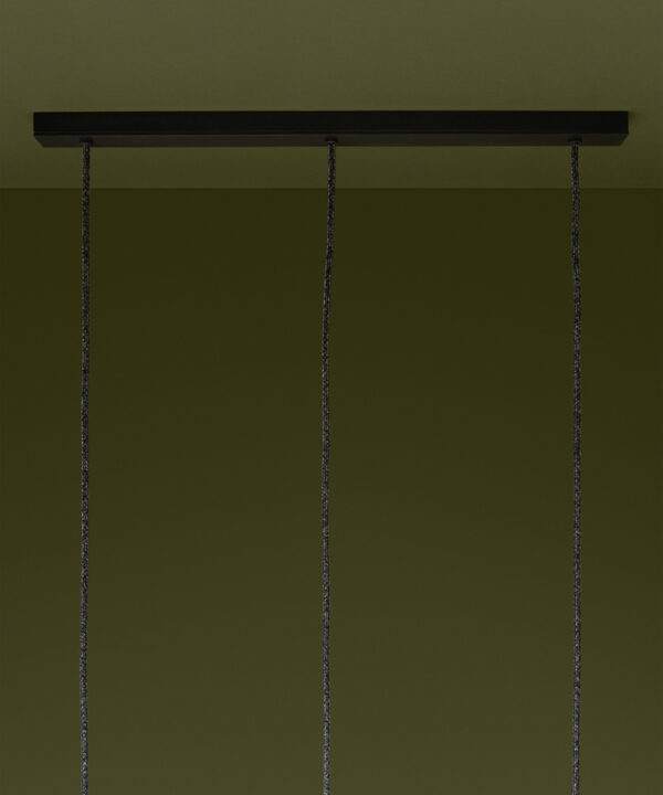 bronze 3 point rectangular ceiling rose on green background