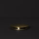 gold unslotted click clack waste on black background