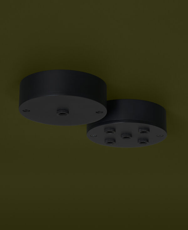 Large Antique Black Multi Outlet Ceiling Roses | Order Now