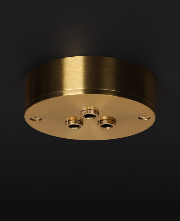 Plain Ceiling Rose - Fool's Gold Multi Outlet Ceiling Roses