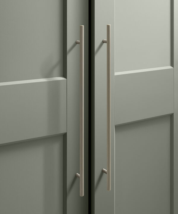 Silver Chunky Skyscraper wardrobe handle