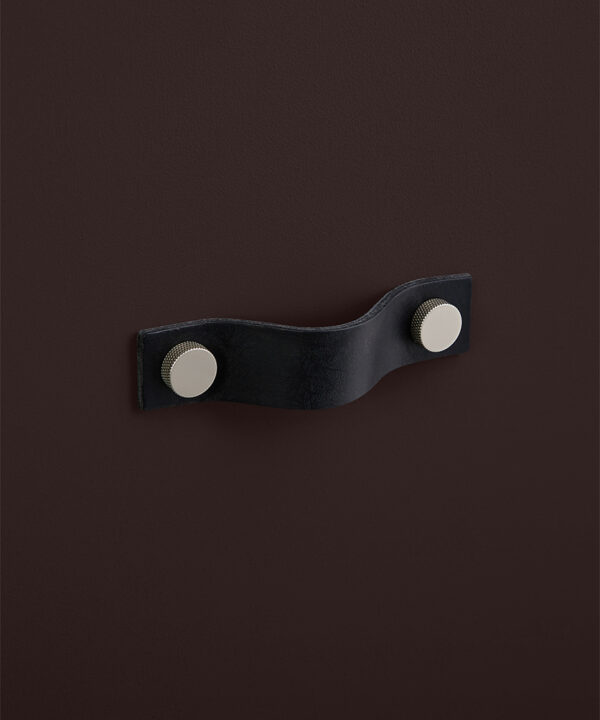 Small Black Thor Handle Silver Knob
