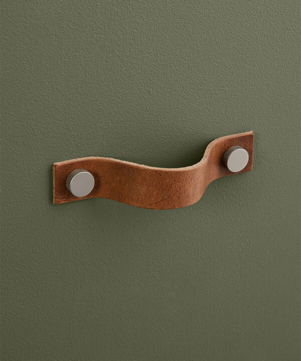 Large Light Tan Thor Handle Silver Knob
