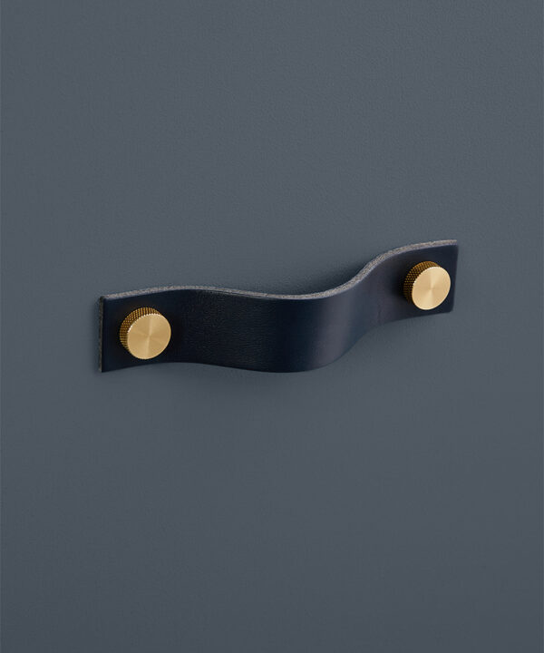 Large Navy Thor Handle Gold Knob