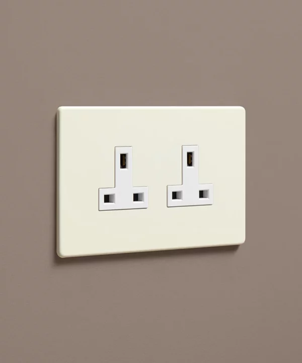 Whipped Cream double unswitched socket