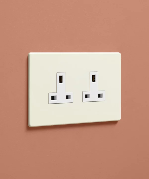 Whipped Cream double unswitched socket