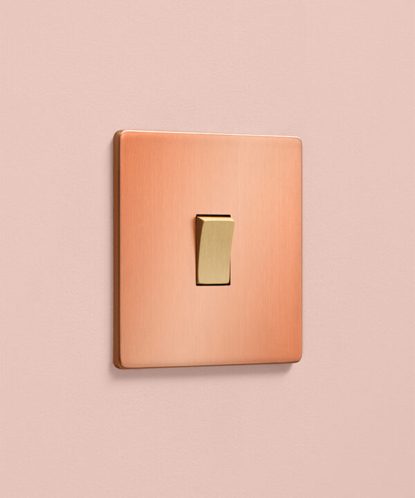 Copper Rocker Switch Copper Plug Sockets & Switches | Dowsing & Reynolds