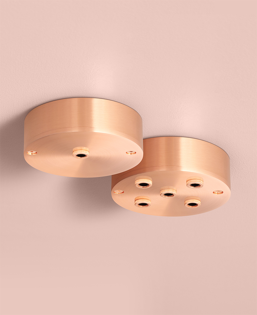 Brushed Copper Ceiling Roses Dowsing Reynolds