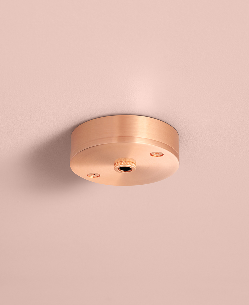 Copper cheap ceiling rose