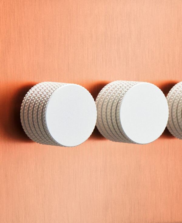 Brushed Copper Triple Dimmer Switch Dowsing & Reynolds