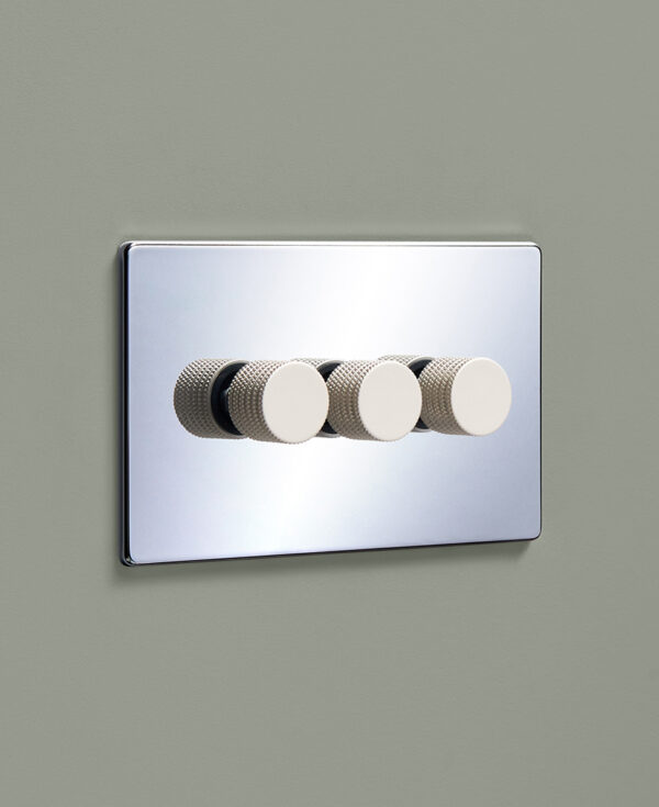 Triple Polished Chrome Dimmer Switch Dowsing & Reynolds