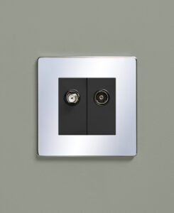 Chrome Double Data Port | Dowsing & Reynolds